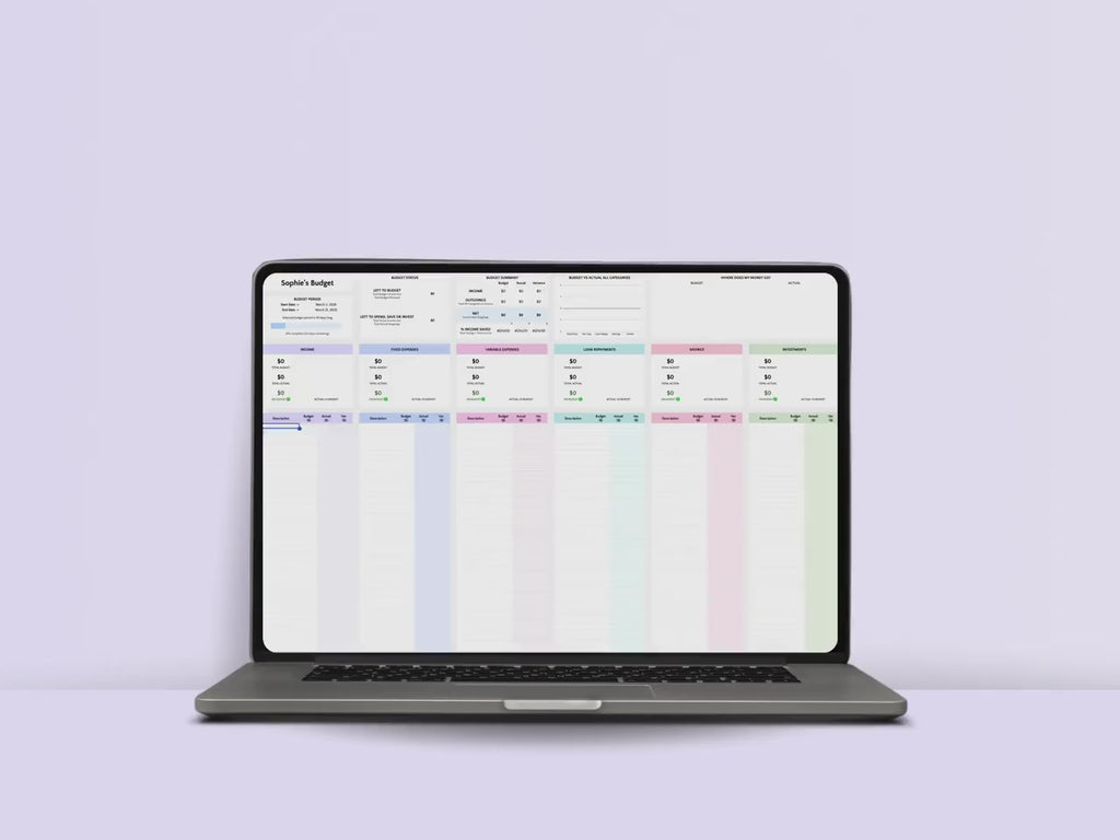 Excel Budget Spreadsheet Monthly Paycheck Budget Google Sheets Biweekly Budget Planner Weekly Salary Template Digital Easy Personal Budget